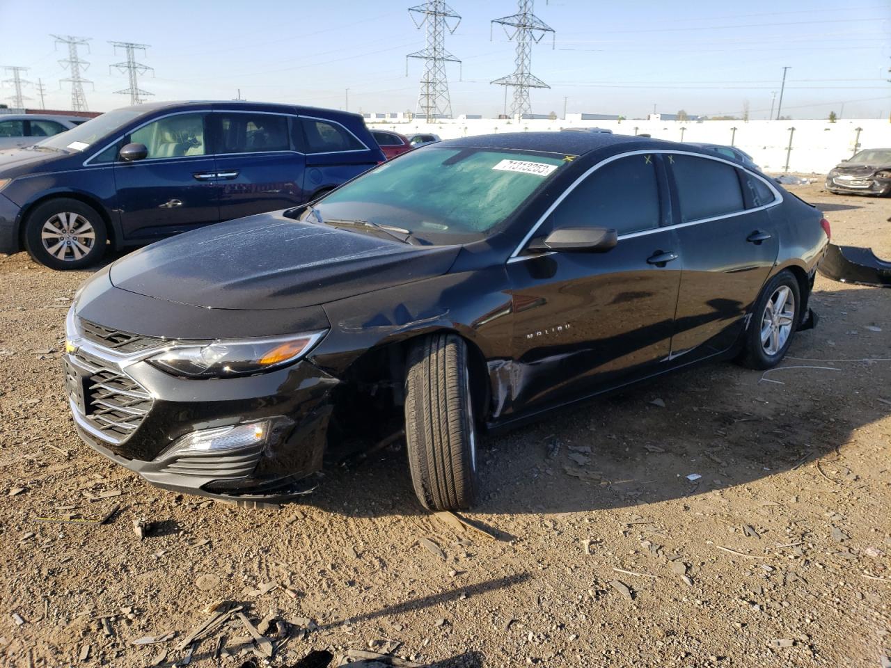 Image 1 of 2022 CHEVROLET MALIBU LS 2022 with VIN 1G1ZB5ST0NF191762