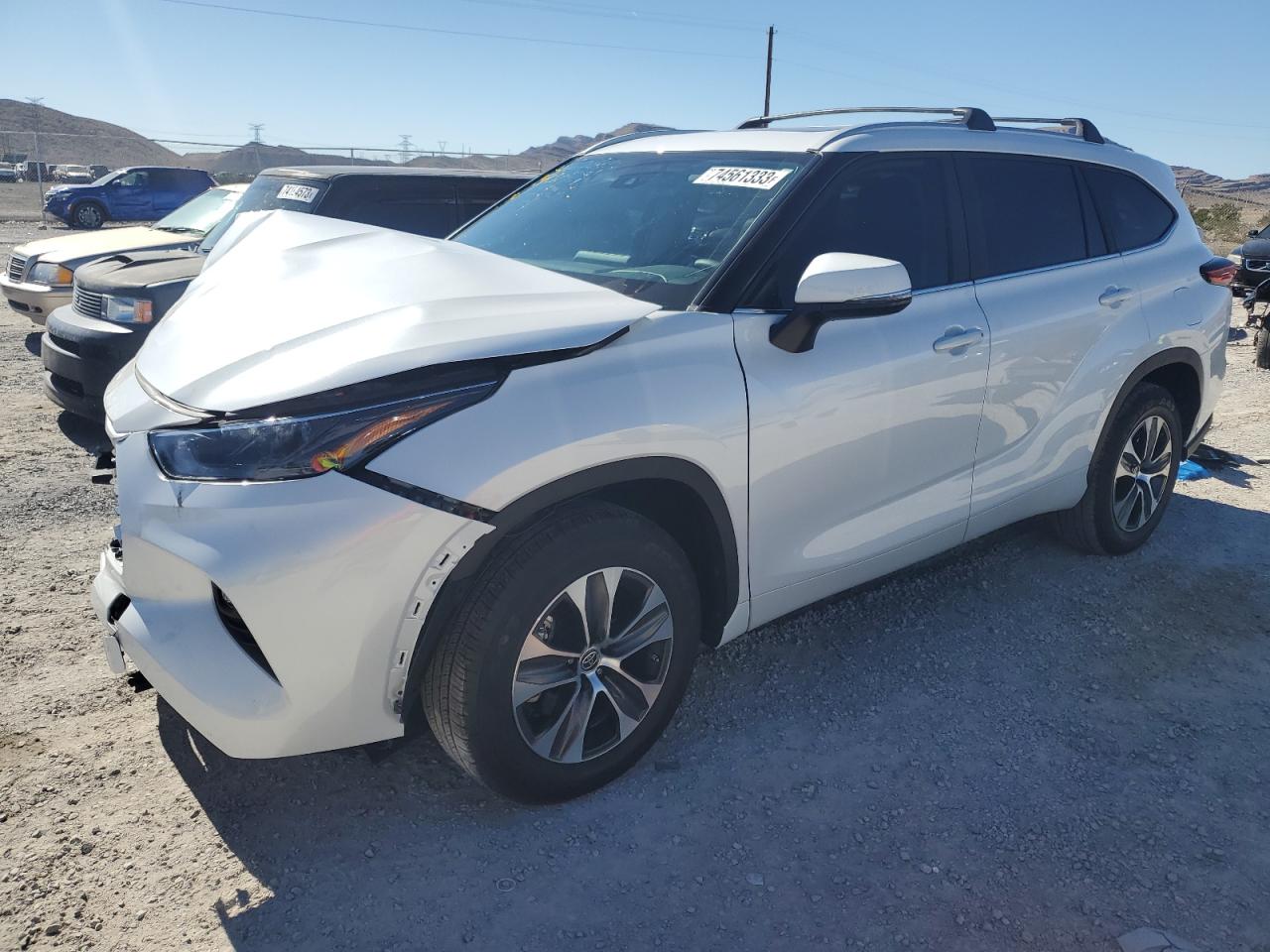 Image 1 of 2023 TOYOTA HIGHLANDER HYBRID XLE 2023 with VIN 5TDKARAH0PS019900