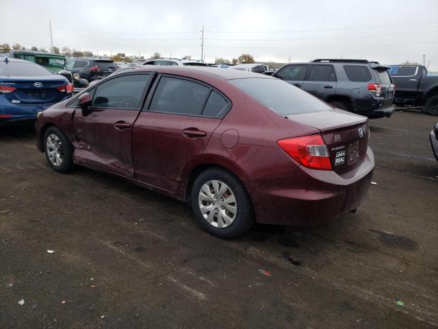 Image 2 of 2012 HONDA CIVIC LX 2012 with VIN 2HGFB2F51CH555429