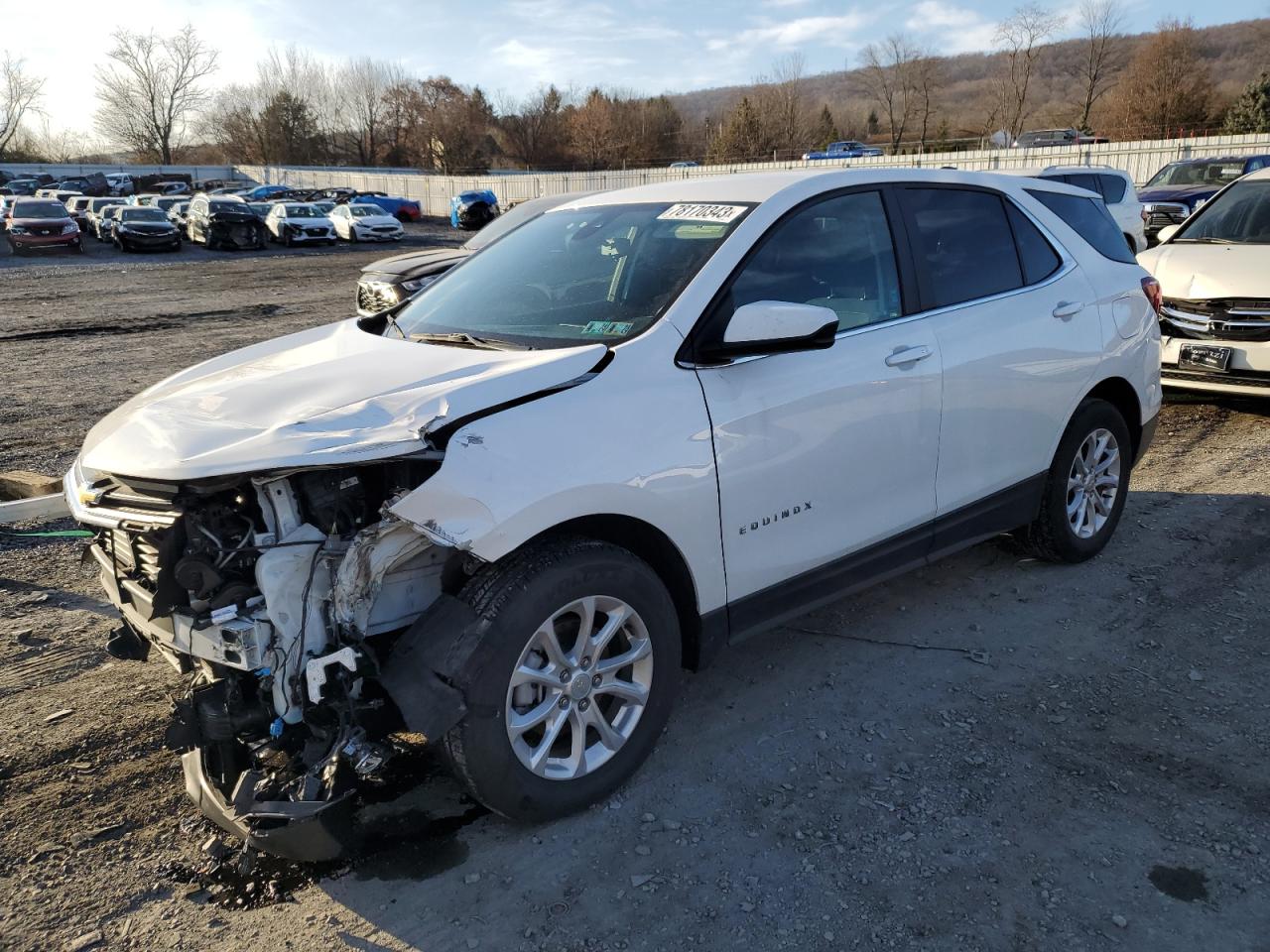 Obraz 1 z 2021 CHEVROLET EQUINOX LT 2021 z VIN 3GNAXUEV0MS152376