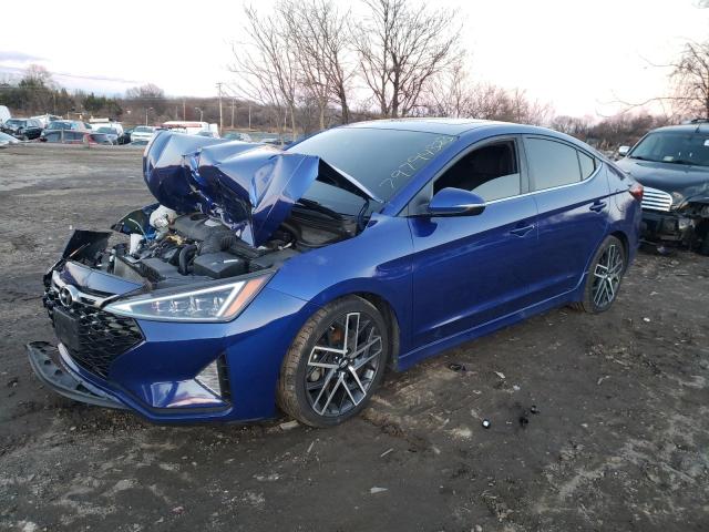 Image 1 of 2020 HYUNDAI ELANTRA SPORT 2020 with VIN KMHD04LB0LU993868