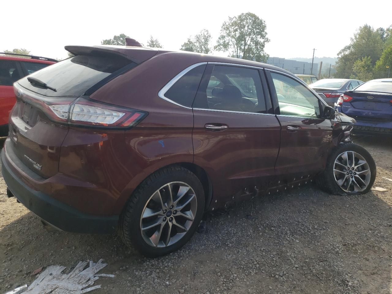 Image 3 of 2016 FORD EDGE TITANIUM 2016 with VIN 2FMPK4K98GBC50876