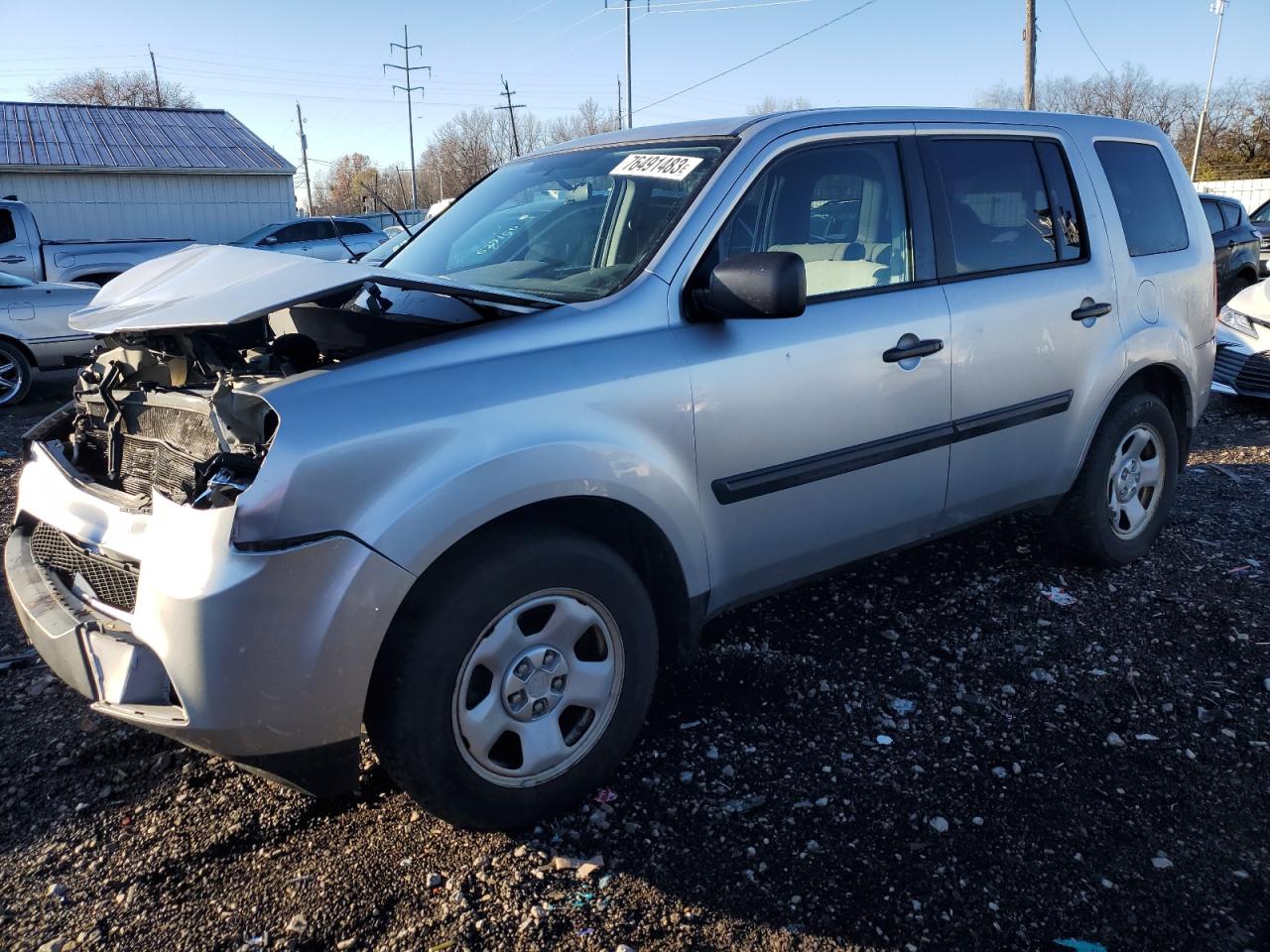 Image 1 of 2013 HONDA PILOT LX 2013 with VIN 5FNYF4H26DB018525