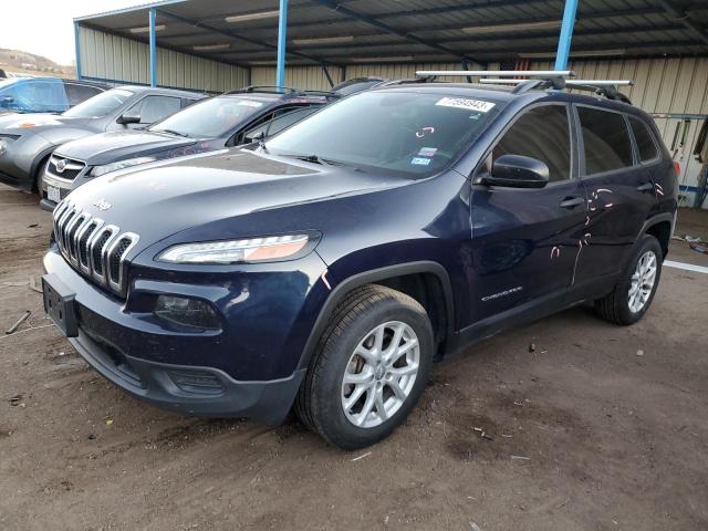 Image 1 of 2016 JEEP CHEROKEE SPORT 2016 with VIN 1C4PJMAB0GW353381