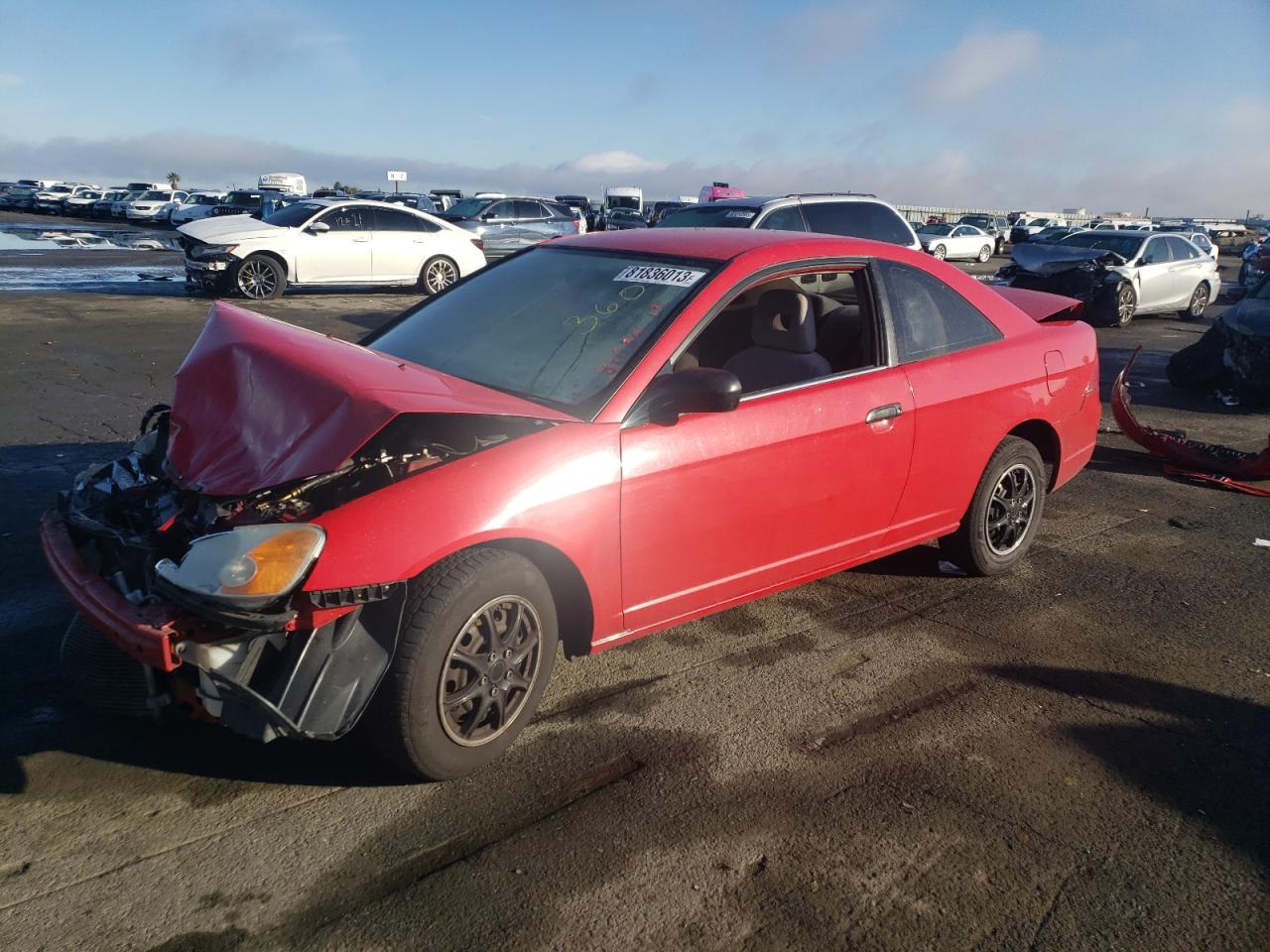 Image 1 of 2001 HONDA CIVIC LX 2001 with VIN 1HGEM22511L039938
