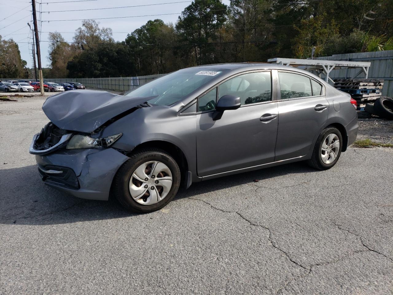 Image 1 of 2013 HONDA CIVIC LX 2013 with VIN 19XFB2F58DE035921
