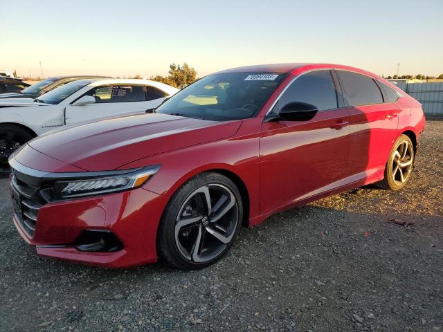 Image 1 of 2021 HONDA ACCORD SPORT 2021 with VIN 1HGCV1F38MA104338