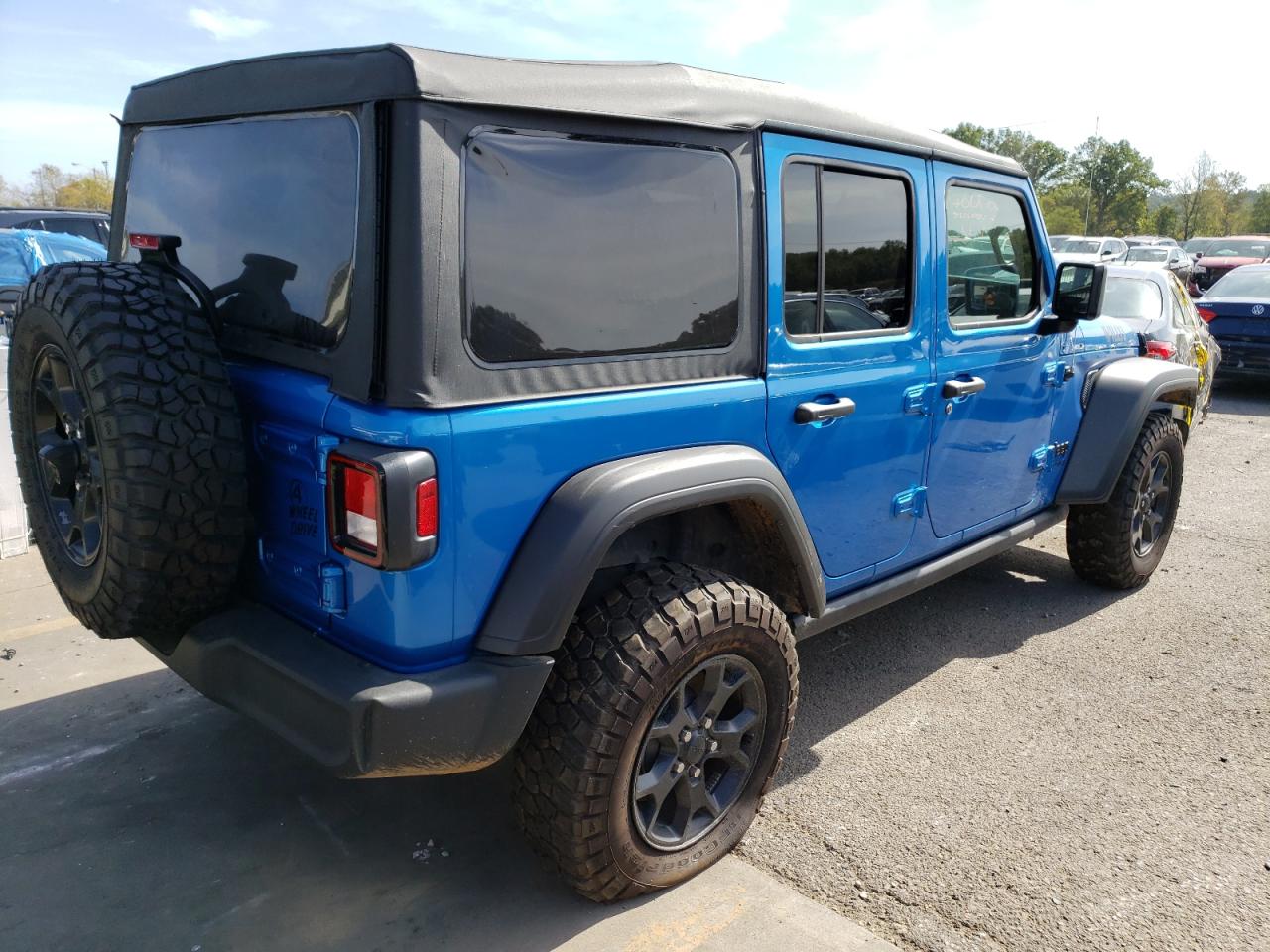 Image 3 of 2022 JEEP WRANGLER UNLIMITED SPORT 2022 with VIN 1C4HJXDM7NW273172