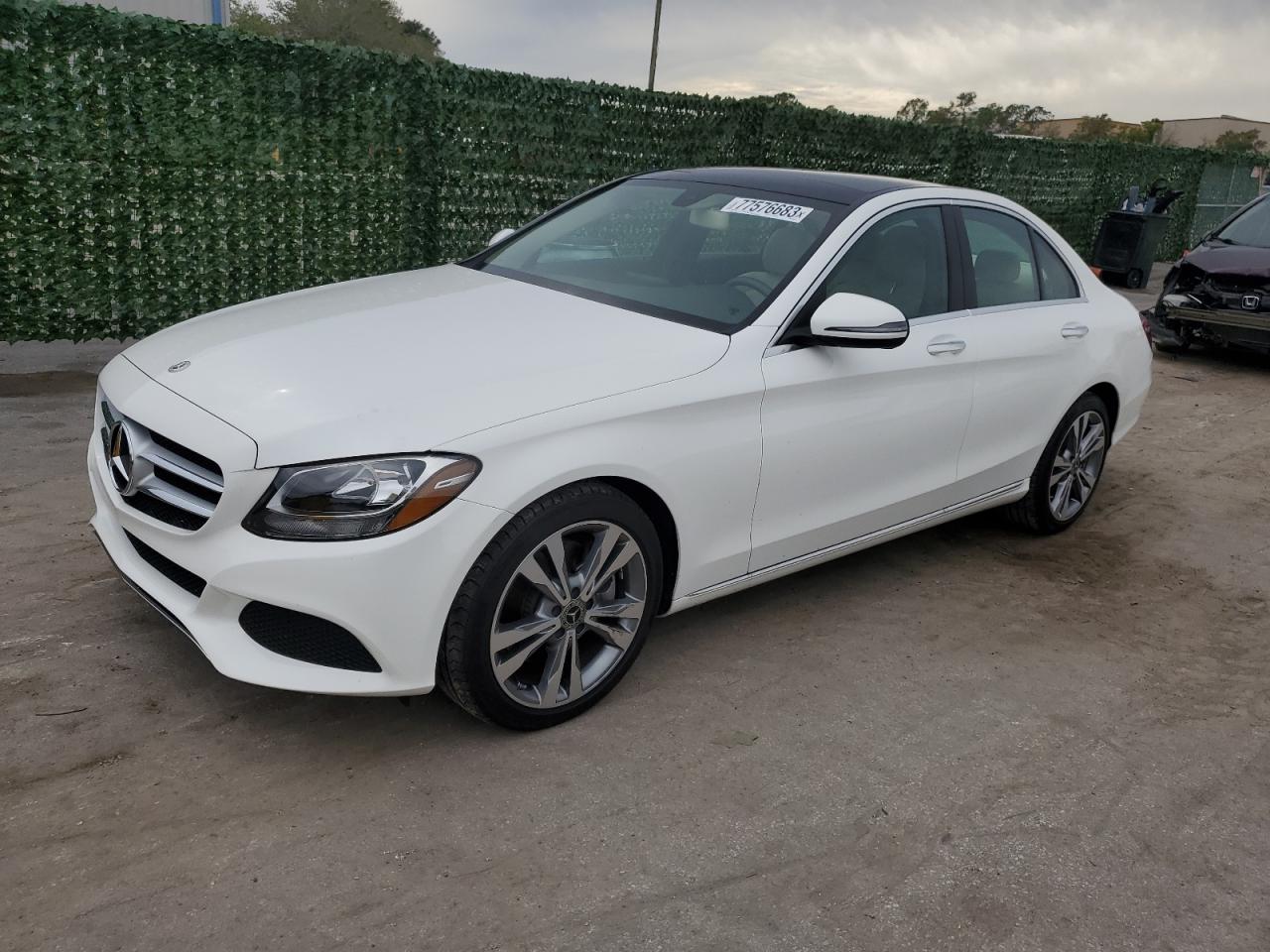 Image 1 of 2018 MERCEDES-BENZ C 300 2018 with VIN WDDWF4JB1JR407635