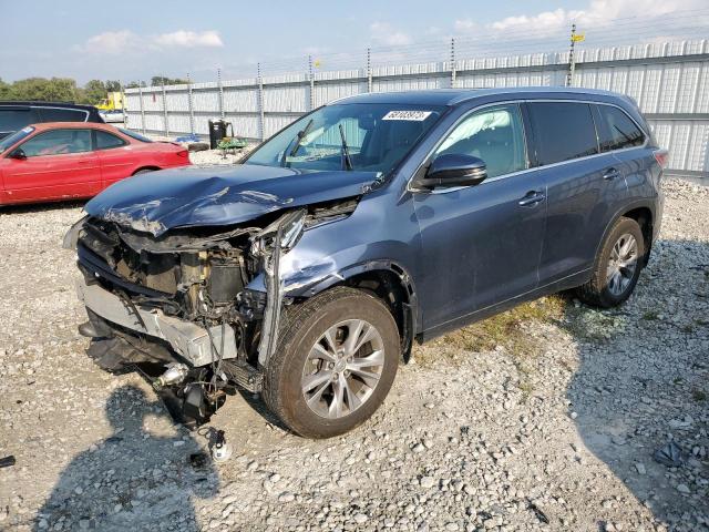 Image 1 of 2014 TOYOTA HIGHLANDER XLE 2014 with VIN 5TDJKRFHXES037156