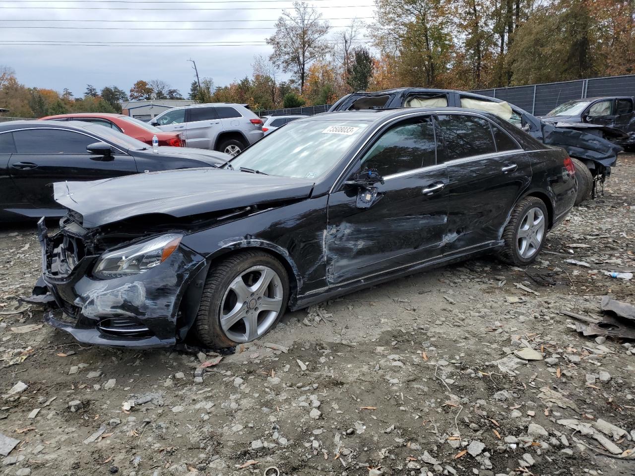 Image 1 of 2014 MERCEDES-BENZ E 350 4MATIC 2014 with VIN WDDHF8JB7EA923776
