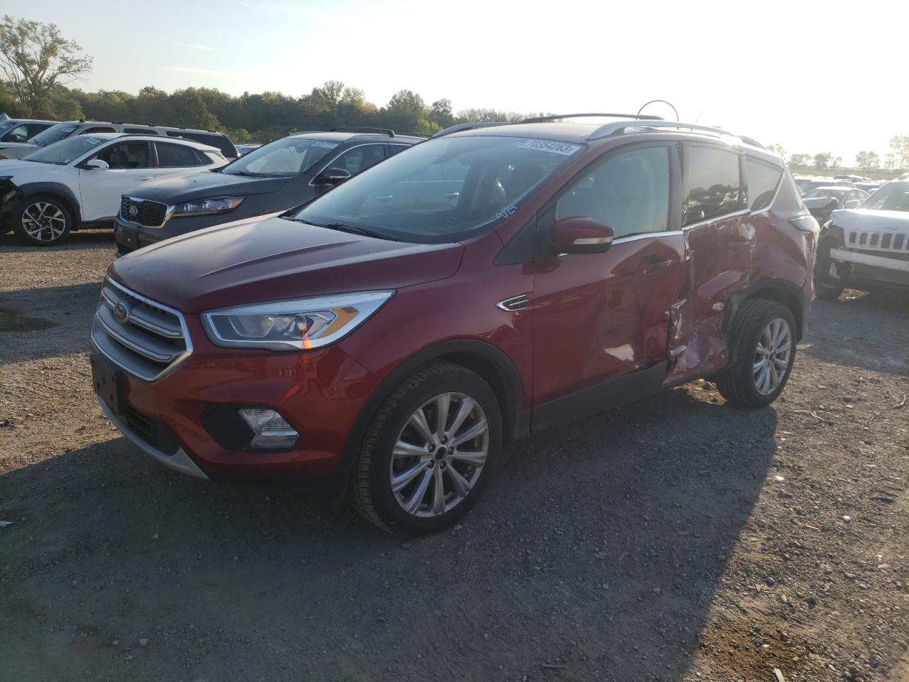 Image 1 of 2017 FORD ESCAPE TITANIUM 2017 with VIN 1FMCU9J90HUB53822