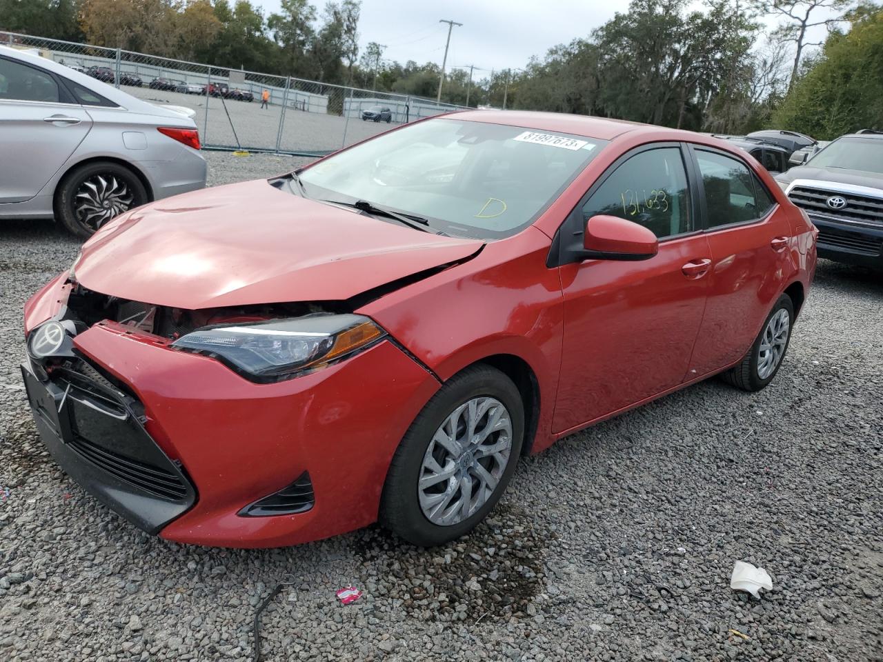 Image 1 of 2017 TOYOTA COROLLA L 2017 with VIN 5YFBURHE9HP673694