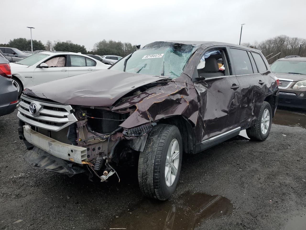 Image 1 of 2013 TOYOTA HIGHLANDER BASE 2013 with VIN 5TDBK3EH9DS234238