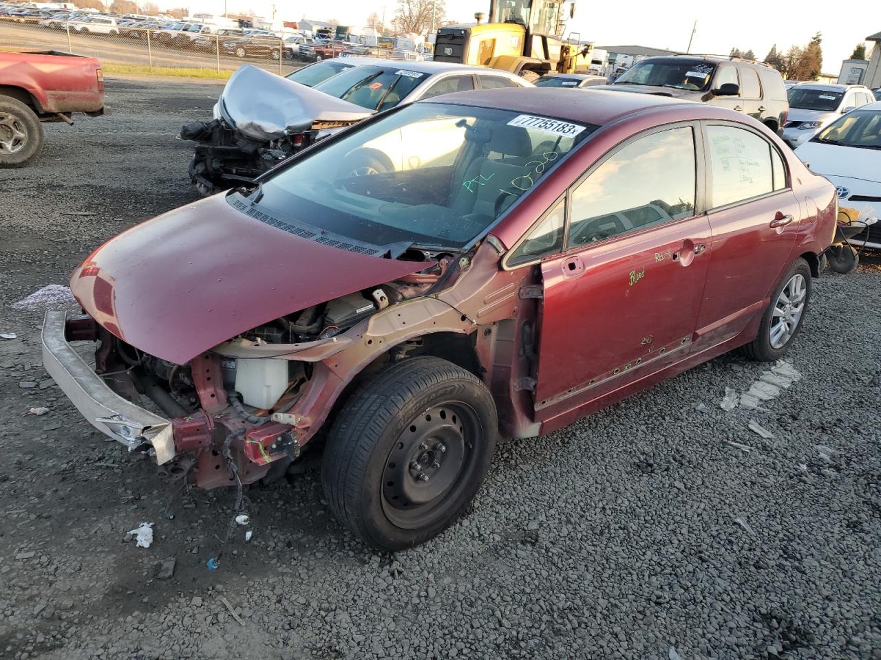 Image 1 of 2011 HONDA CIVIC LX 2011 with VIN 2HGFA1F58BH520723