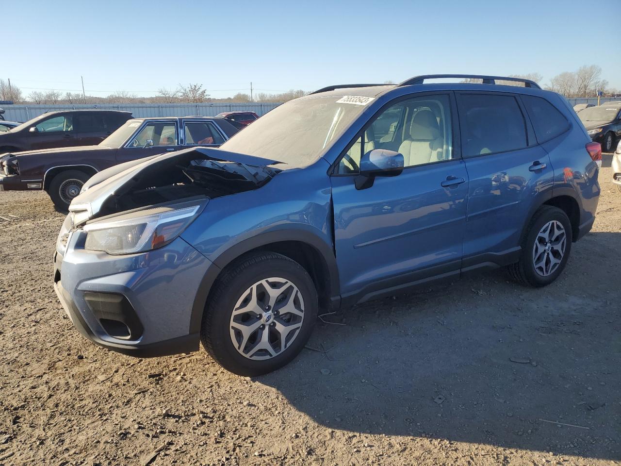 Image 1 of 2021 SUBARU FORESTER PREMIUM 2021 with VIN JF2SKAJC2MH593306