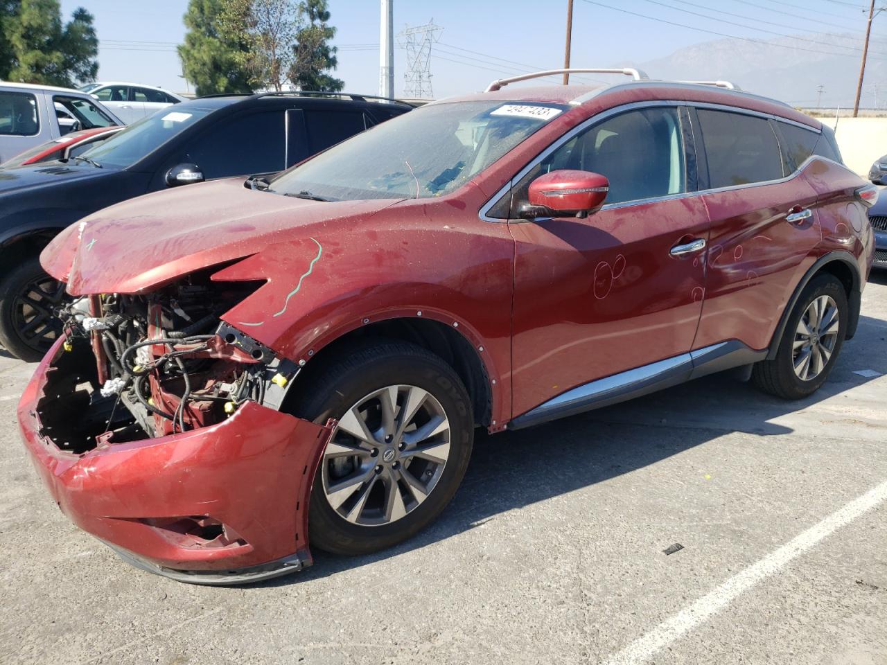 Изображение 1 2016 NISSAN MURANO S 2016 с VIN 5N1AZ2MG5GN109141