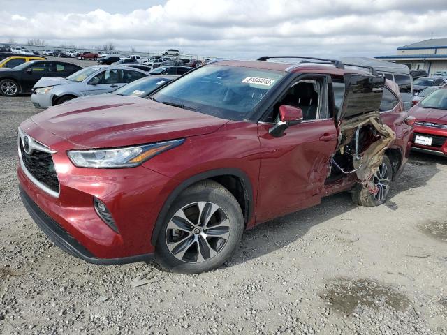 Image 1 of 2020 TOYOTA HIGHLANDER XLE 2020 with VIN 5TDGZRAH6LS512232
