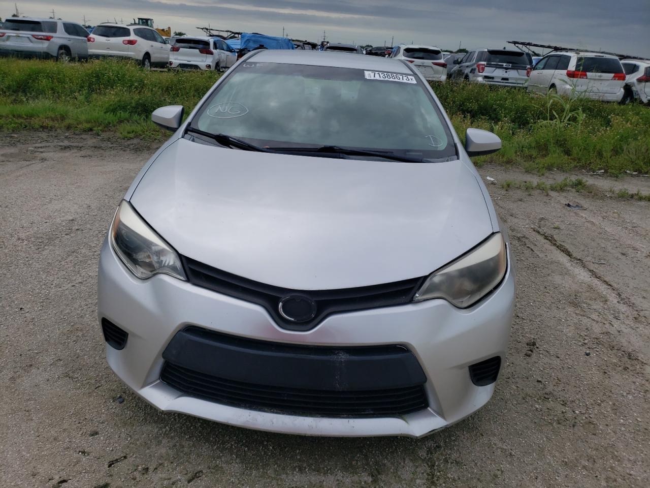 Image 2 of 2014 TOYOTA COROLLA L 2014 with VIN 2T1BURHEXEC010615