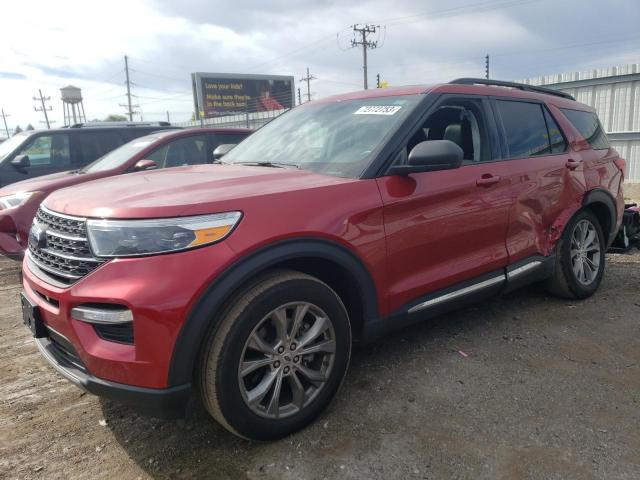 Image 1 of 2022 FORD EXPLORER XLT 2022 with VIN 1FMSK8DH8NGA45022