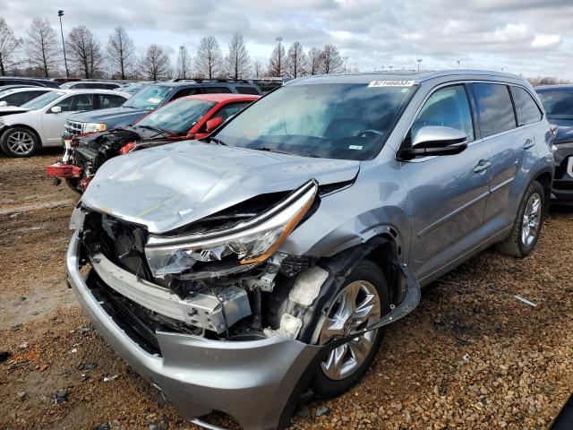 Image 1 of 2016 TOYOTA HIGHLANDER LIMITED 2016 with VIN 5TDDKRFH5GS255831