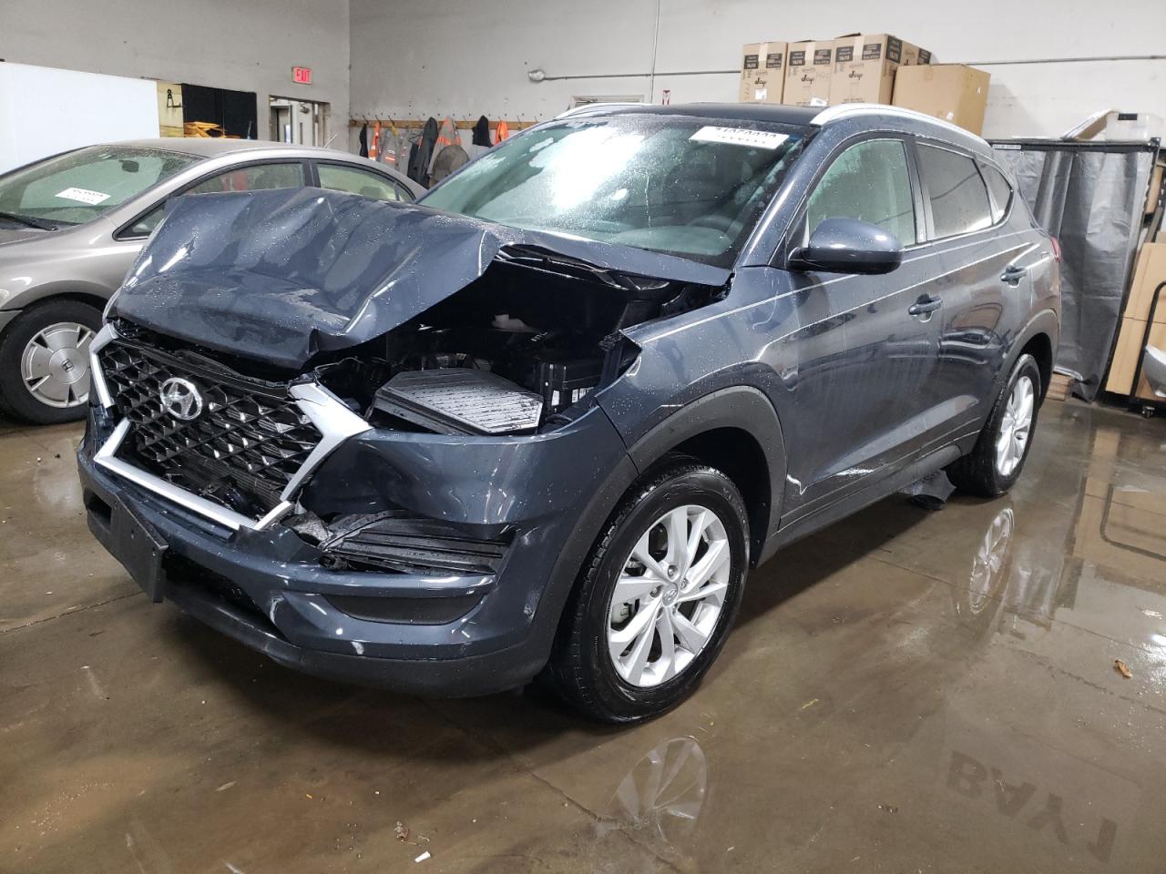 Image 1 of 2021 HYUNDAI TUCSON LIMITED 2021 with VIN KM8J33A41MU403977