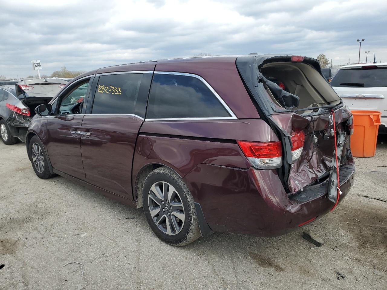 Изображение 2 2015 HONDA ODYSSEY TOURING 2015 с VIN 5FNRL5H90FB095958