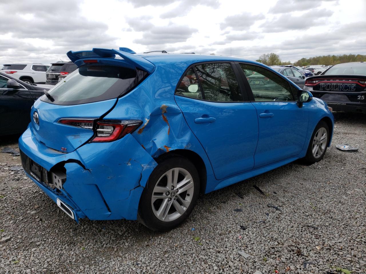 Image 3 of 2019 TOYOTA COROLLA SE 2019 with VIN JTNK4RBE7K3061191