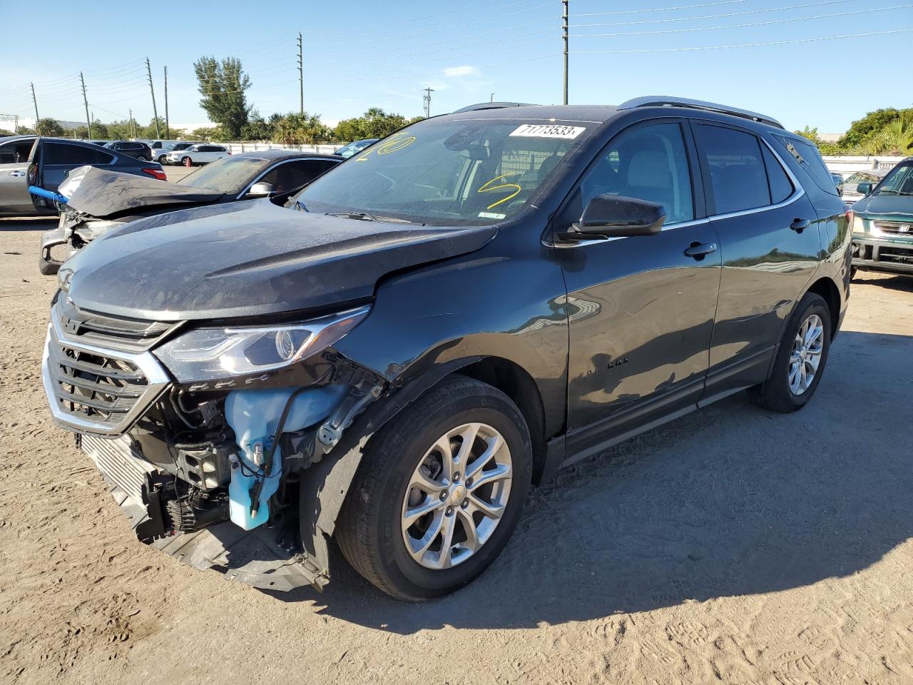 Image 1 of 2021 CHEVROLET EQUINOX LT 2021 with VIN 3GNAXKEV5ML325050