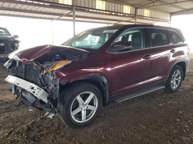 Image 1 of 2015 TOYOTA HIGHLANDER LE 2015 with VIN 5TDZKRFH4FS045385