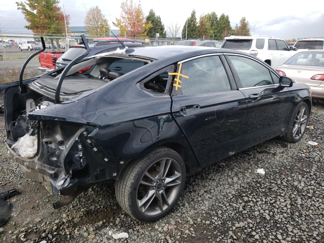 Image 3 of 2014 FORD FUSION TITANIUM 2014 with VIN 3FA6P0D97ER248080