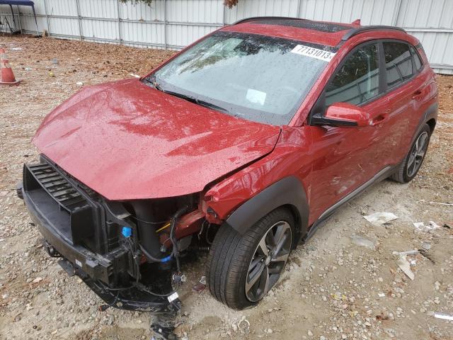 Image 1 of 2021 HYUNDAI KONA ULTIMATE 2021 with VIN KM8K53A57MU608002