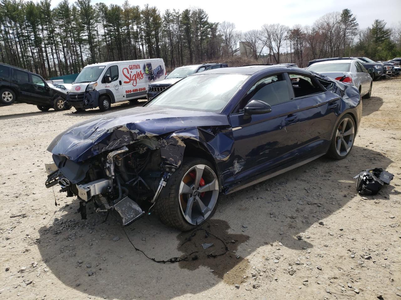 Image 1 of 2019 AUDI S5 PREMIUM PLUS 2019 with VIN WAUB4CF56KA097703