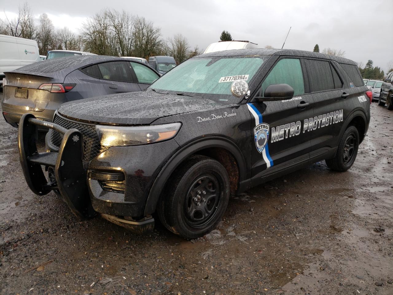 Image 1 of 2021 FORD EXPLORER POLICE INTERCEPTOR 2021 with VIN 1FM5K8AB7MGA19880