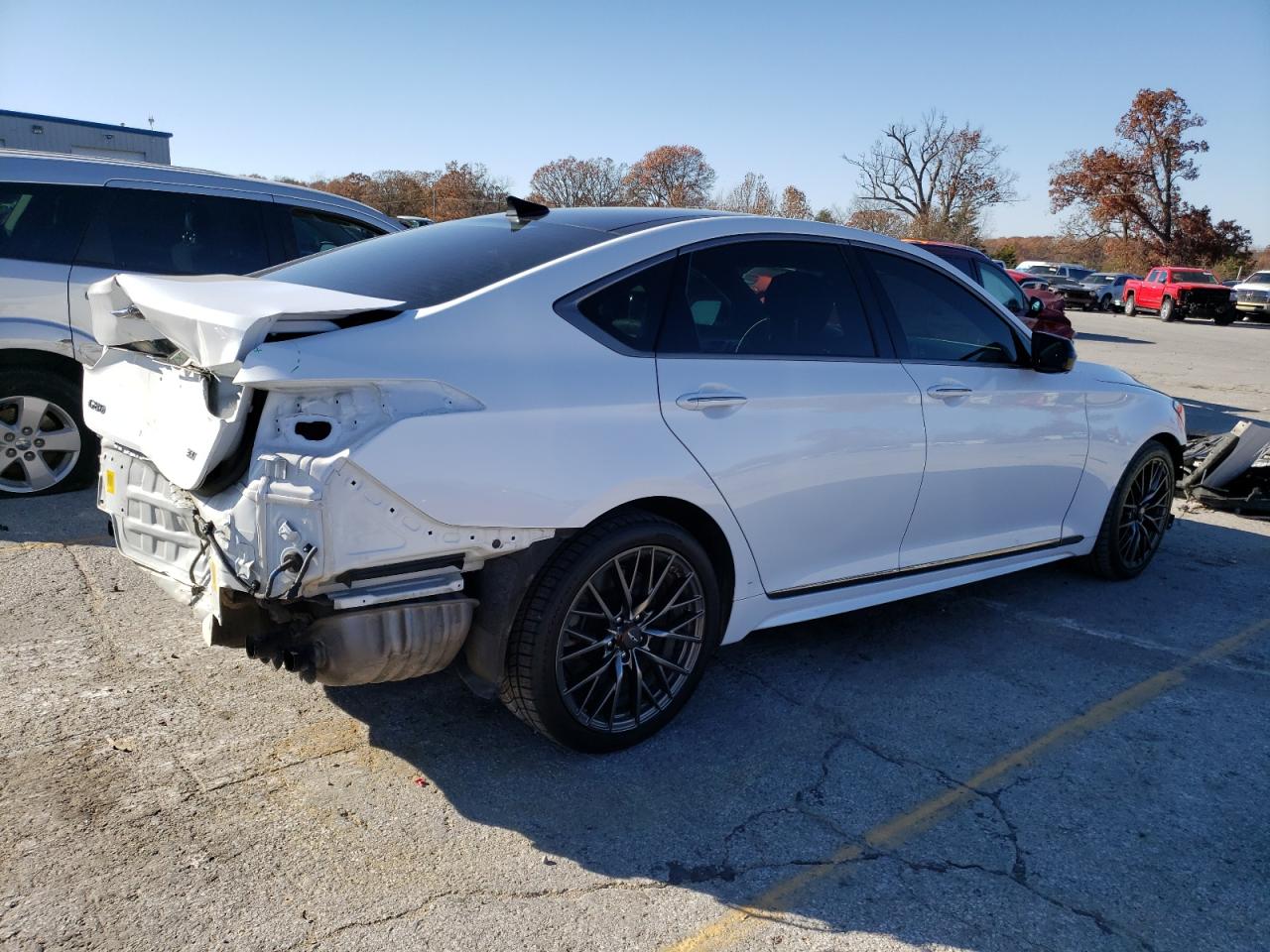 Image 3 of 2019 GENESIS G80 BASE 2019 with VIN KMTFN4JB0KU322315
