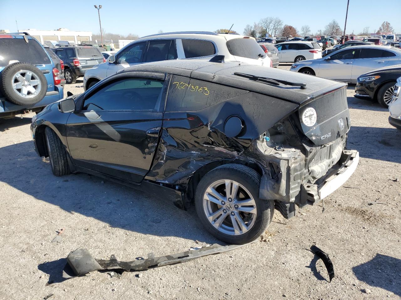 Image 2 of 2012 HONDA CR-Z EX 2012 with VIN JHMZF1D68CS003858