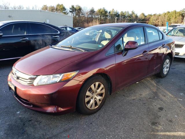 Image 1 of 2012 HONDA CIVIC LX 2012 with VIN 2HGFB2F52CH580016