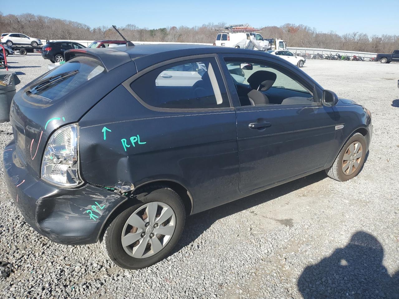 Image 3 of 2010 HYUNDAI ACCENT BLUE 2010 with VIN KMHCM3AC0AU181294