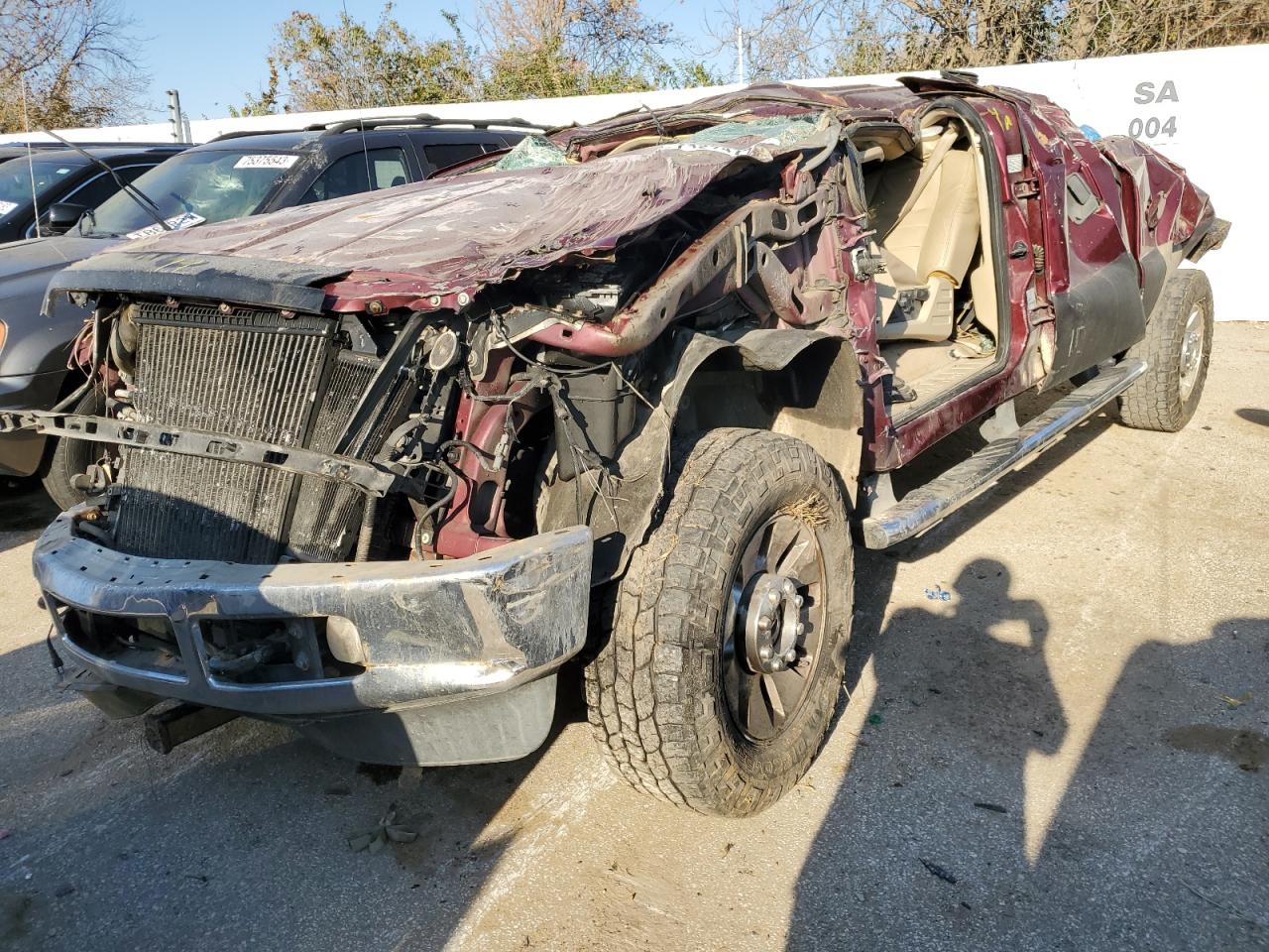 Image 1 of 2008 FORD F250 SUPER DUTY 2008 with VIN 1FTSW21R58ED41392