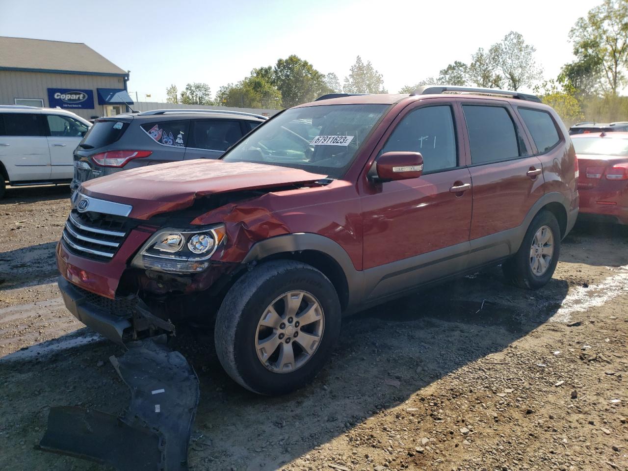 Image 1 of 2009 KIA BORREGO LX 2009 with VIN KNDJJ741595012187
