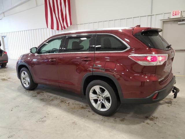 Изображение 2 2015 TOYOTA HIGHLANDER LIMITED 2015 с VIN 5TDYKRFH3FS082584