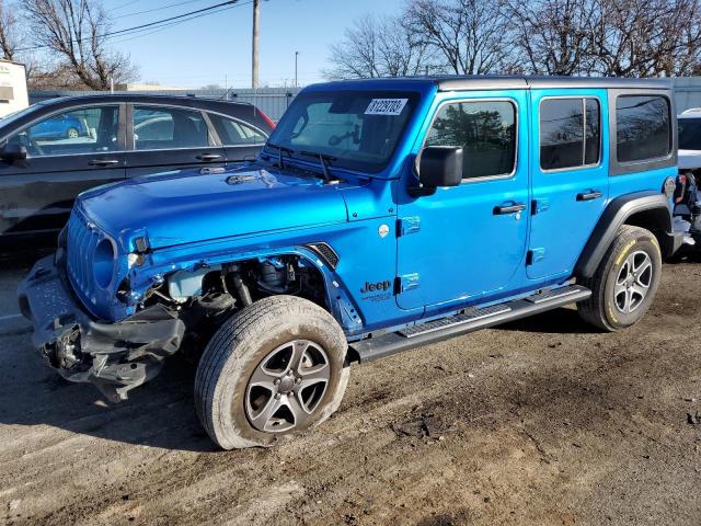 Image 1 of 2021 JEEP WRANGLER UNLIMITED SPORT 2021 with VIN 1C4HJXDN6MW788283