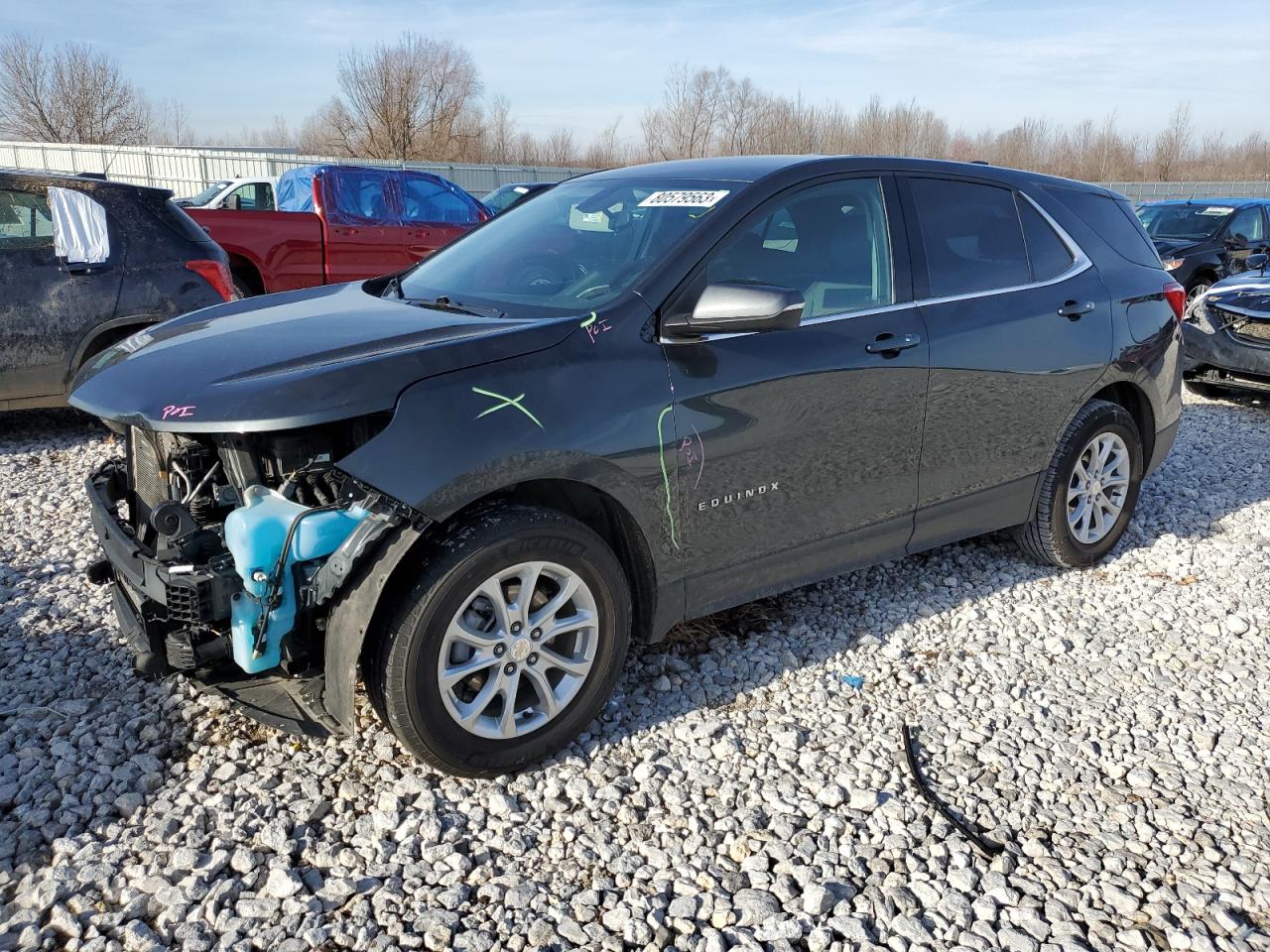 Image 1 of 2019 CHEVROLET EQUINOX LT 2019 with VIN 3GNAXUEV6KS675883