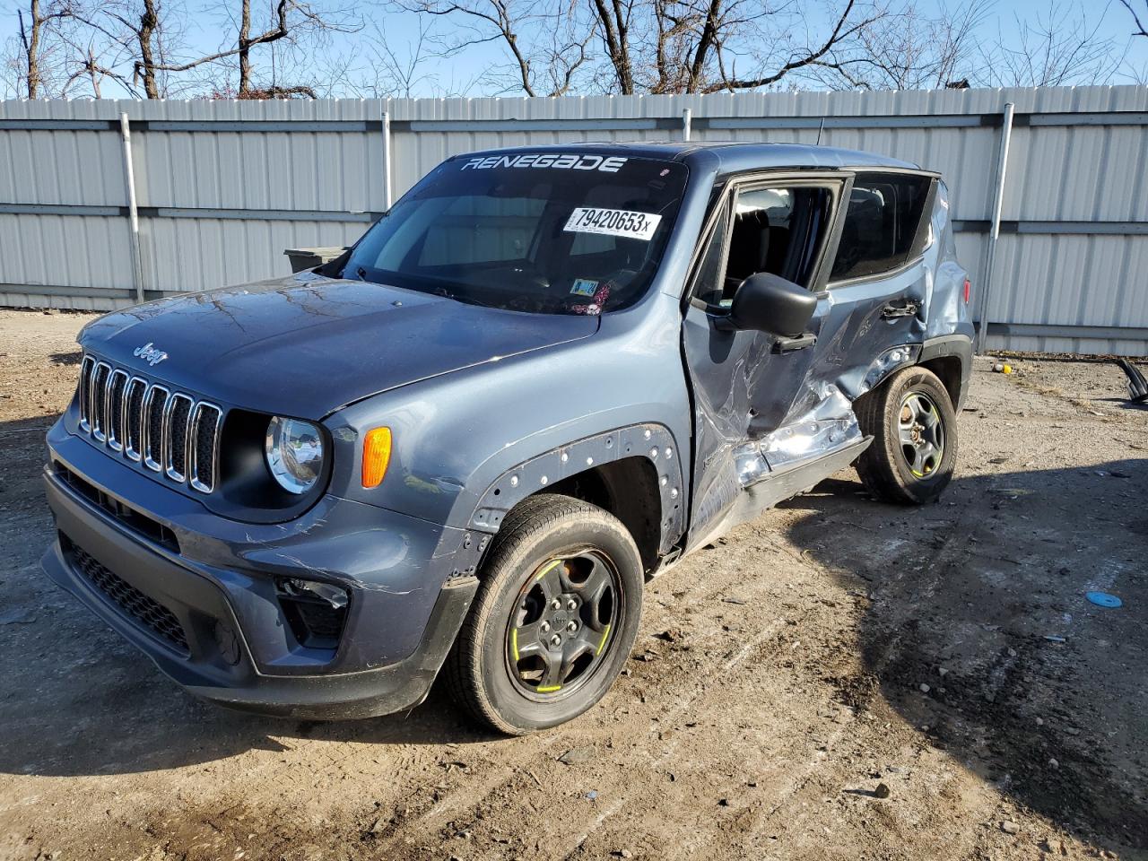 Image 1 of 2021 JEEP RENEGADE SPORT 2021 with VIN ZACNJDAB4MPM31349