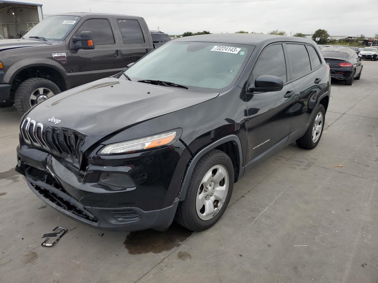 Image 1 of 2014 JEEP CHEROKEE SPORT 2014 with VIN 1C4PJLAB9EW104777