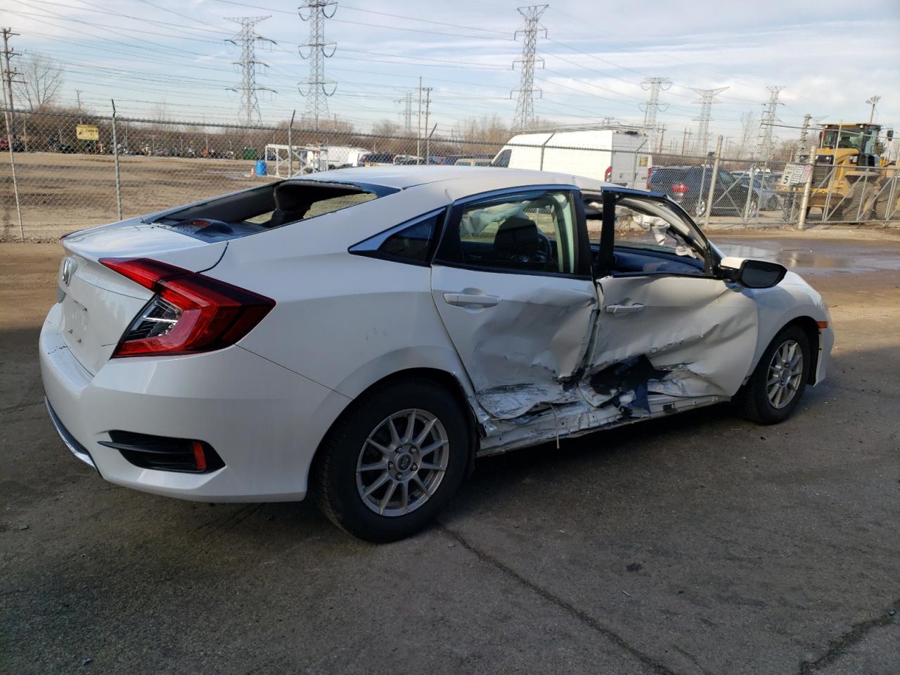 Image 3 of 2019 HONDA CIVIC LX 2019 with VIN 19XFC2F64KE018584