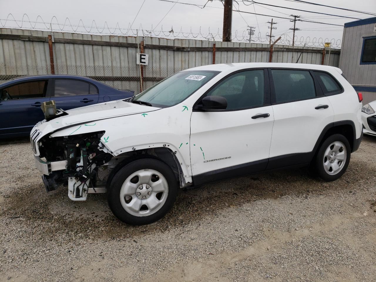 Image 1 of 2017 JEEP CHEROKEE SPORT 2017 with VIN 1C4PJLAB5HW610210