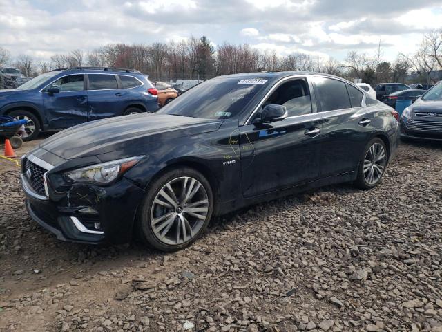Image 1 of 2018 INFINITI Q50 HYBRID LUXE 2018 with VIN JN1AV7AR4JM540119