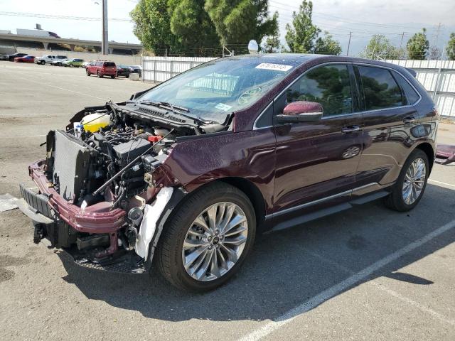 Image 1 of 2020 FORD EDGE TITANIUM 2020 with VIN 2FMPK3K95LBB28559