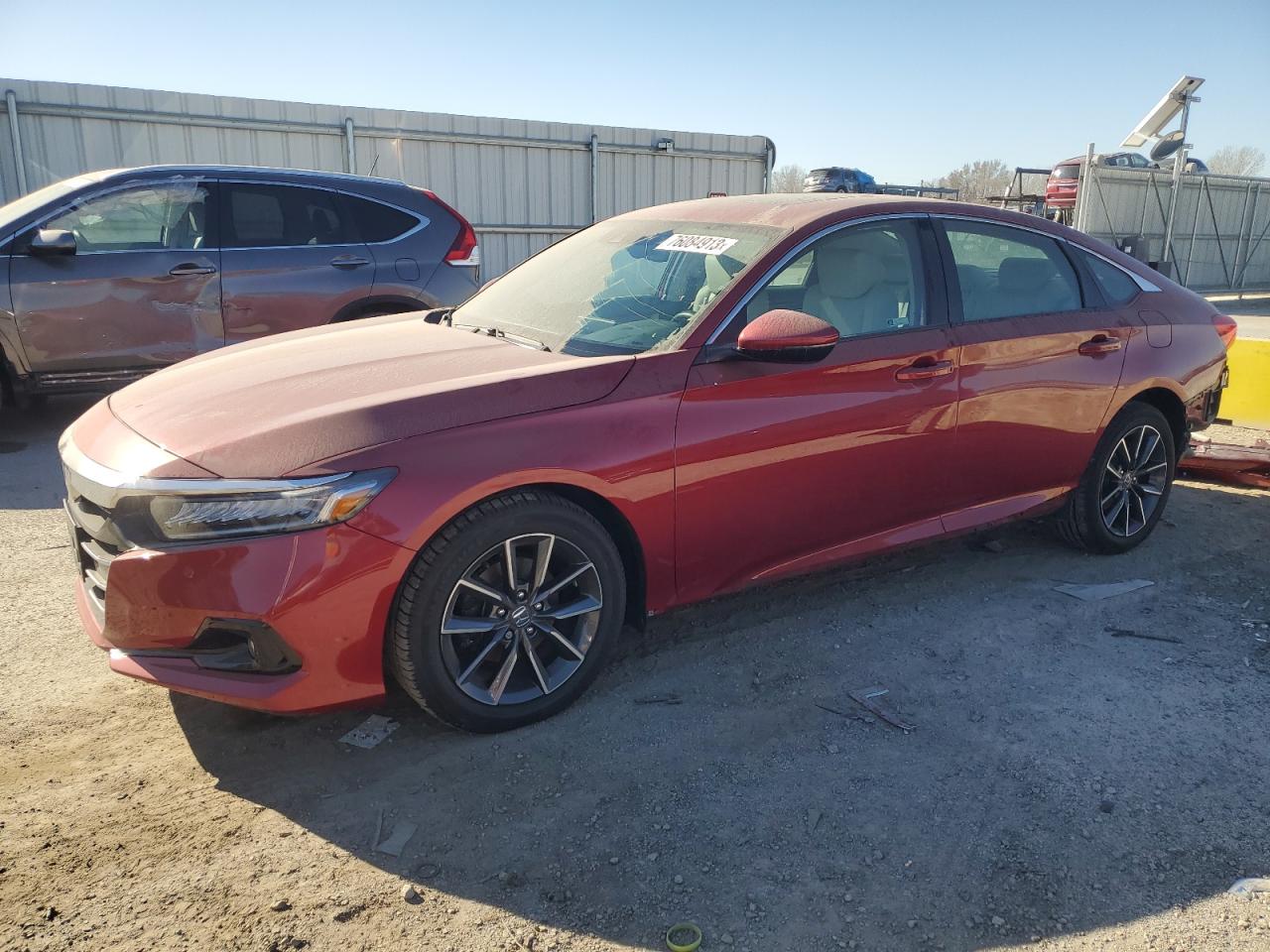 Image 1 of 2021 HONDA ACCORD EXL 2021 with VIN 1HGCV1F53MA059584